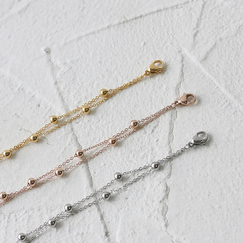 Damen-Armband Doppelperle koreanischer Trend