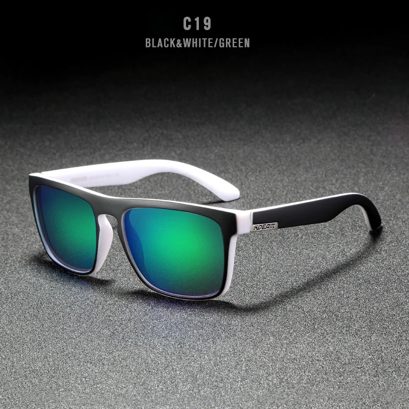 Sonnenbrille quadratisch polarisiert elastisch Spiegel 17 Farben Unisex