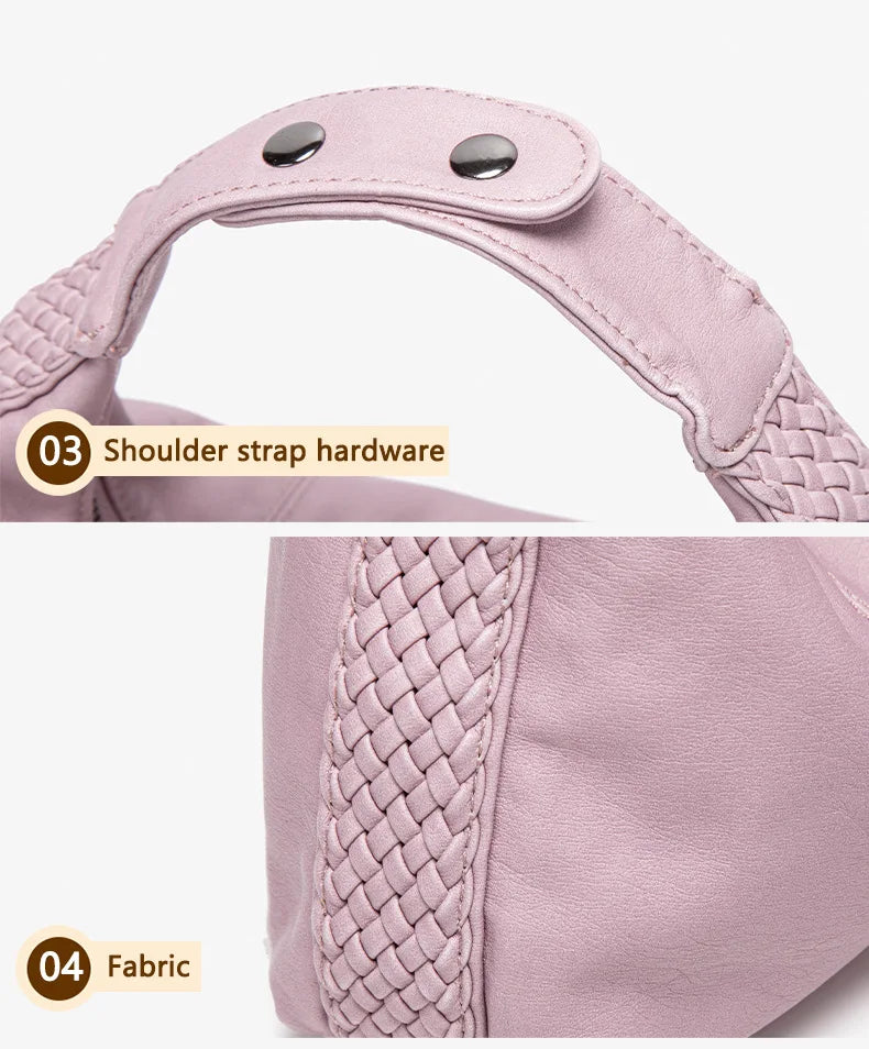 Damen-Hobo-Tasche Aus Weichem Kunstleder Mit Abnehmbarem Schulterriemen Schwarz Alltagstauglich