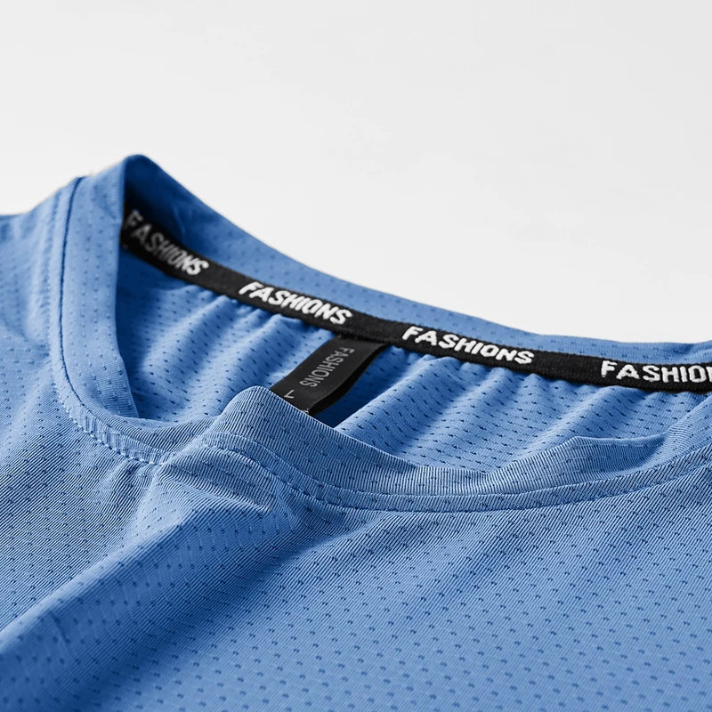 Herren Sport-T-Shirt aus Polyester mit kurzem Arm für lässigen Sommerlook