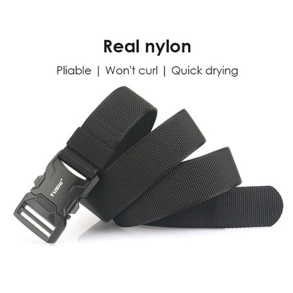 Herren-Gürtel aus Nylon für Outdoor-Einsätze mit robustem Design und Schnellverschluss