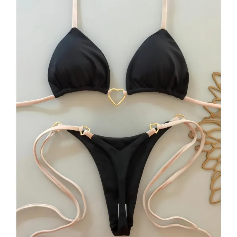 Sexy Push-Up-Bikini-Set für Damen mit brasilianischem Schnitt – ideal für Strand und Pool