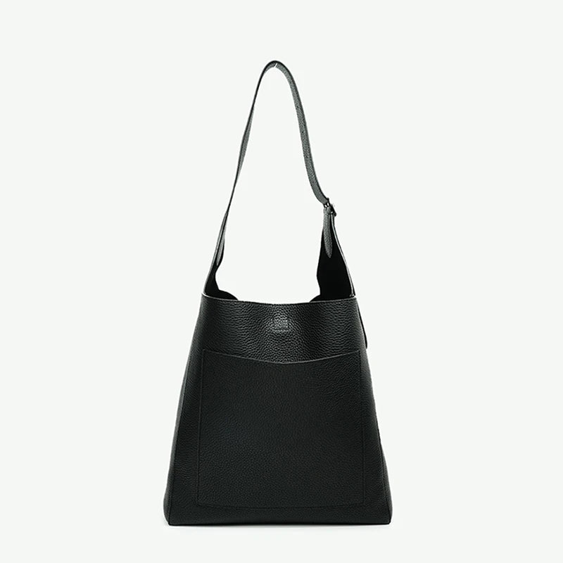 Kalbsleder Hobo-Tasche | Großes Fassungsvermögen