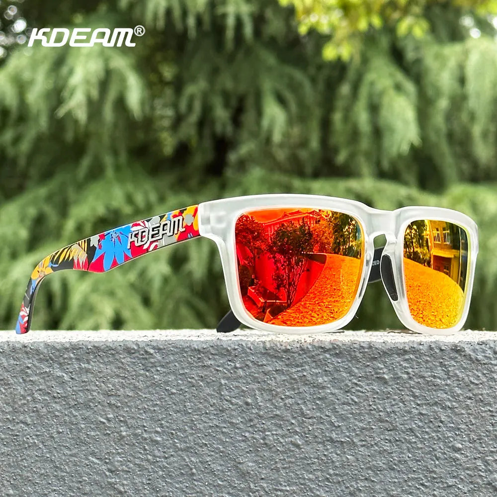 Sonnenbrille Outdoor polarisiert Farbverlauf winddicht Standardgröße Unisex