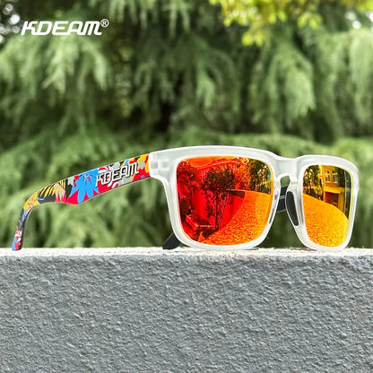 Sonnenbrille Outdoor polarisiert Farbverlauf winddicht Standardgröße Unisex