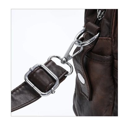 Damen-Hobo-Tasche Aus PU-Leder Mit Verstellbarem Schultergurt Und Mehrfach-Reißverschlussfächern