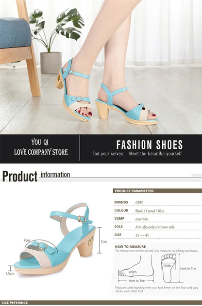 AIYUQI 2025 Neue High Heel frauen Römischen Sandalen Mix frauen Schuhe Die Sommer Plattform Mode Sexy Party Sandalen frauen