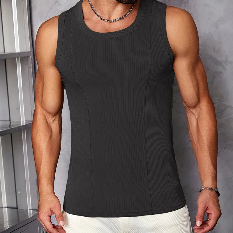 Ärmellose Herren-Sommerweste – Slim Fit und atmungsaktiv für Sport und Freizeit