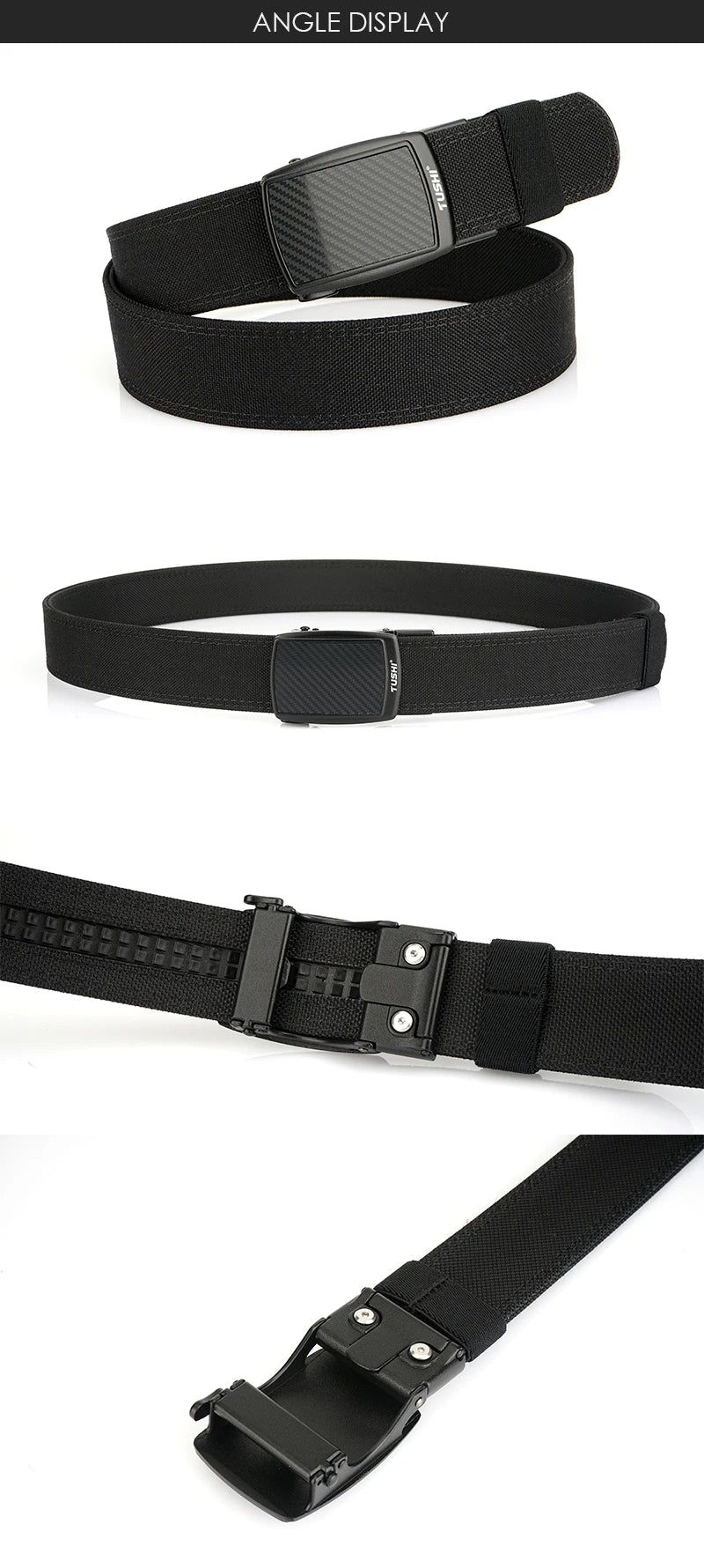 Herren-Gürtel mit Automatischer Metallschnalle aus Nylon Militärisch-Taktisch Robust