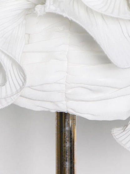Ärmelloses Damen-Strickkleid mit Applikationen und Hohldesign – figurbetont und sexy für besondere Anlässe