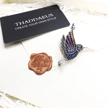 Damen-Charm-Anhänger Amulett magisch Natur Glück aus Sterlingsilber