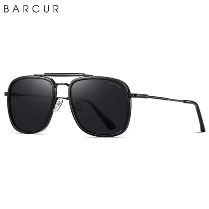 Sonnenbrille quadratisch Luxus Farbverlauf polarisiert Spiegel Herren