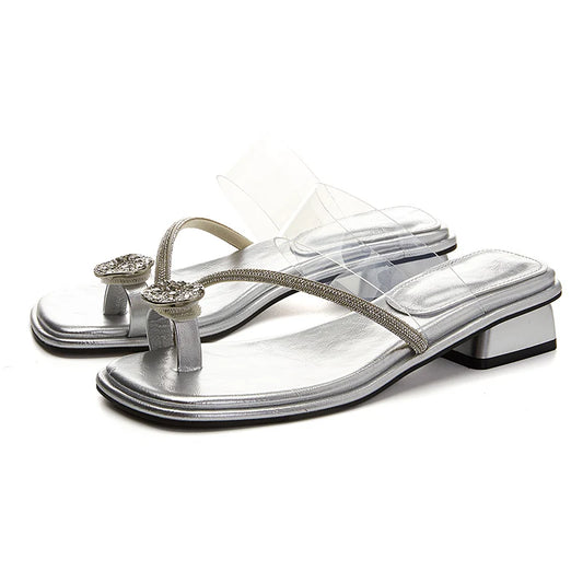 Damen Flip-Flops Strass Römisch Outdoor