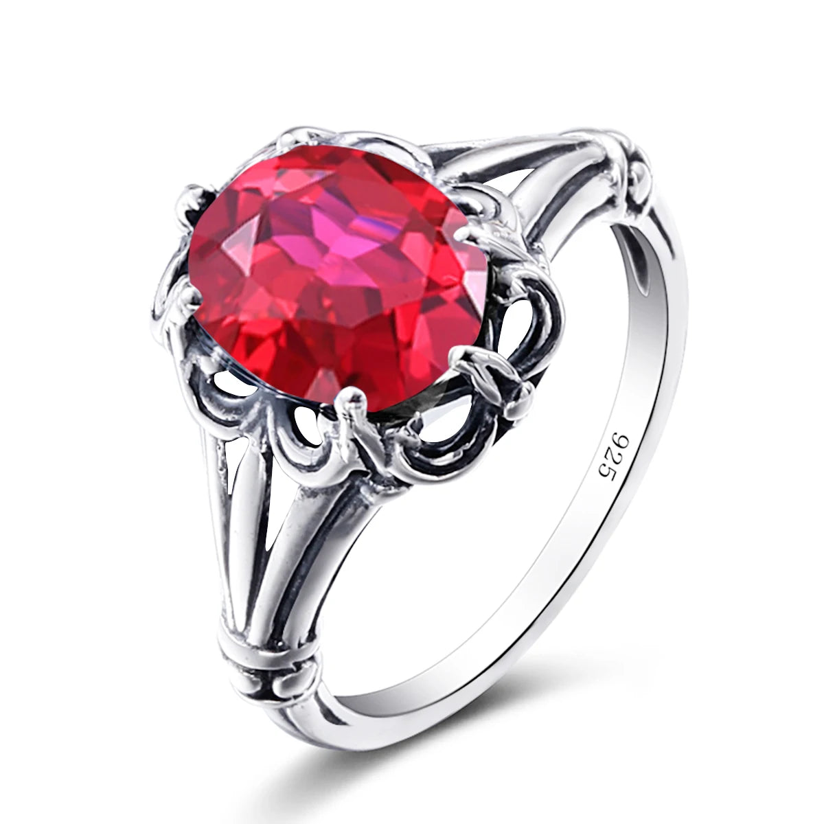 Damen-Ring aus Gelbgold mit ovalem Mystic Topas 8x10mm handgefertigt Schmuckgeschenk