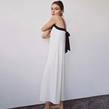 Stylisches Sommerdamenkleid Mit Farbblock Und Bequemem Sitz Für Damen