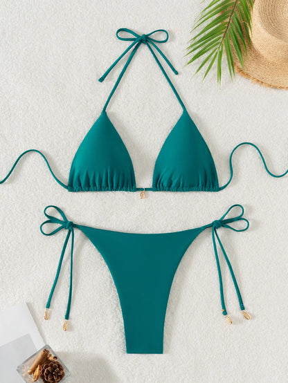 Push-Up-Bikini-Set für Damen mit brasilianischem Schnitt – ideal für Strand und Pool