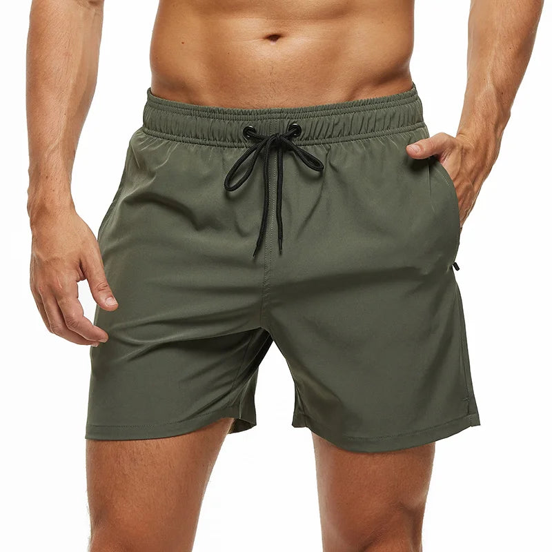 Kurze Herren-Badehose mit atmungsaktivem, verstellbarem Bund – ideal für den Strand