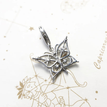 Damen-Charm-Anhänger Schmetterling Natur Sommer II aus Sterlingsilber