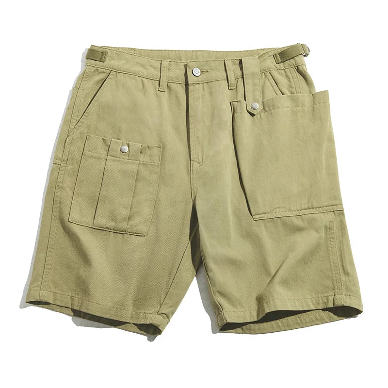 Herren Cargo Shorts im Militär-Stil mit verstellbarer Taille und Taschen