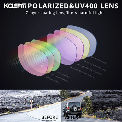 Sonnenbrille Sport TR90 polarisiert UV400 Belüftung leicht Herren