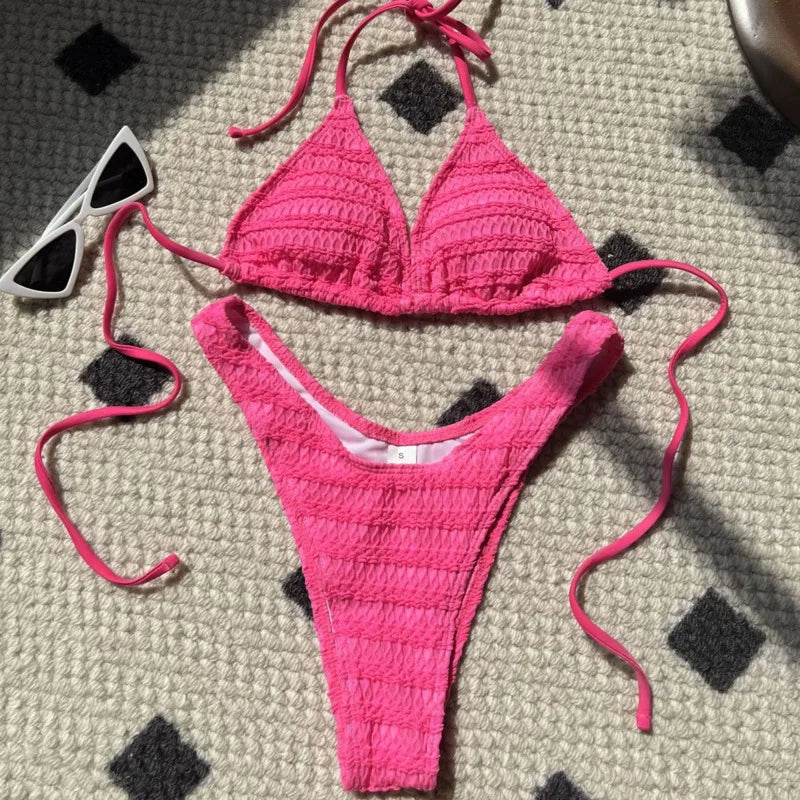 Sexy Push-Up-Bikini-Set für Damen – Brasilianischer Stil für Strand und Pool