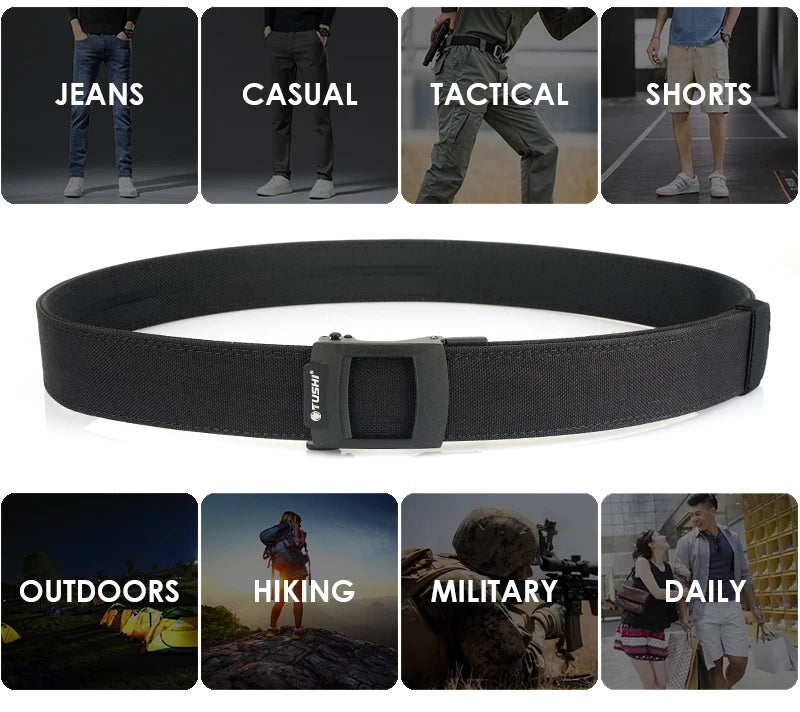 Unisex-Taktisch-Gürtel aus Nylon mit Metall-Schnellverschluss für Outdoor und Alltag