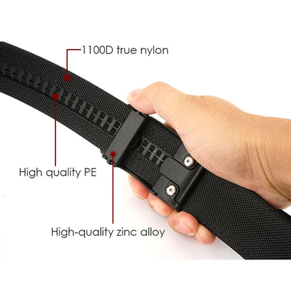 Herren-Gürtel aus Nylon mit Automatischer Schnalle Robuster Taktischer Gürtel für Arbeit und Outdoor