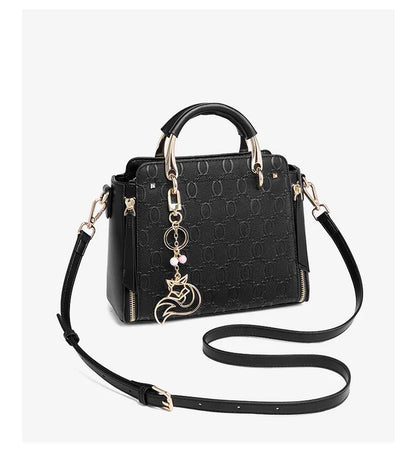 Damen Schultertasche Aus Rindsleder Mit Elegantem Design