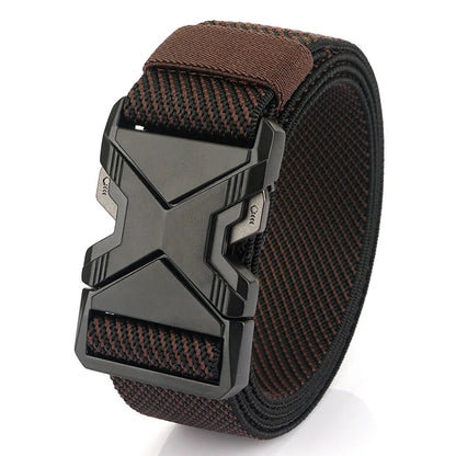 Herren-Taktischer Gürtel aus Nylon mit Elastischem Band und Schnellverschluss 3,8 cm Breite