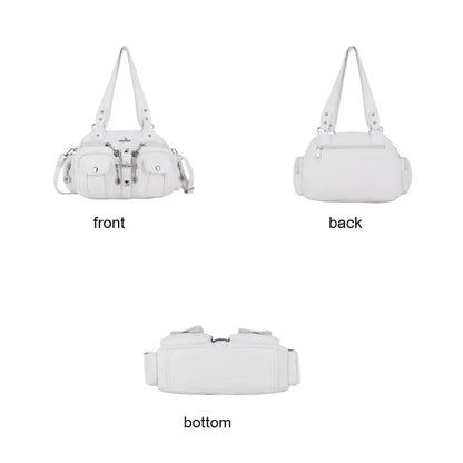 Damen-Handtasche Vintage Satchel Top-Handle aus PU-Leder Mit Innenfach und Ideale Geschenkidee