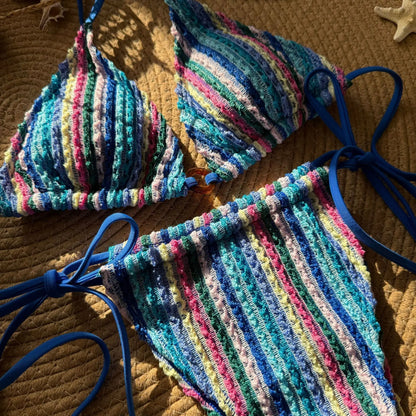 Sommerlicher Push-Up-Bikini im brasilianischen Stil – ideal für Strand und Pool