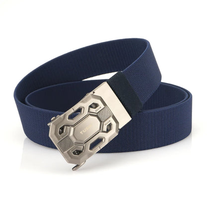Herren-Gürtel Elastisch aus Nylon mit Metall-Schnalle für Alltag und Outdoor-Einsatz