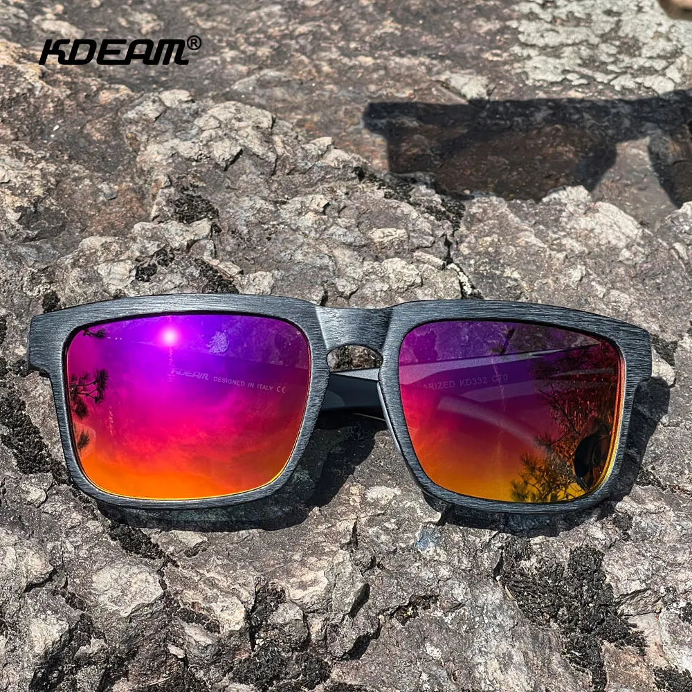 Sonnenbrille Outdoor polarisiert Farbverlauf winddicht Standardgröße Unisex