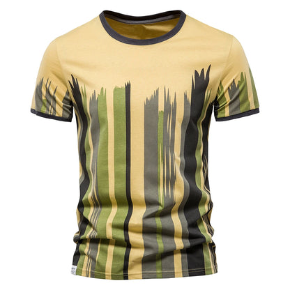 Herren T-Shirt aus 100 Prozent Baumwolle mit modischem Druck im Slim Fit