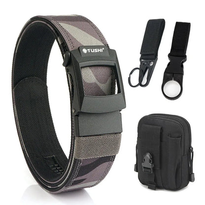 Unisex-Taktisch-Gürtel aus Nylon mit Metall-Schnellverschluss für Outdoor und Alltag