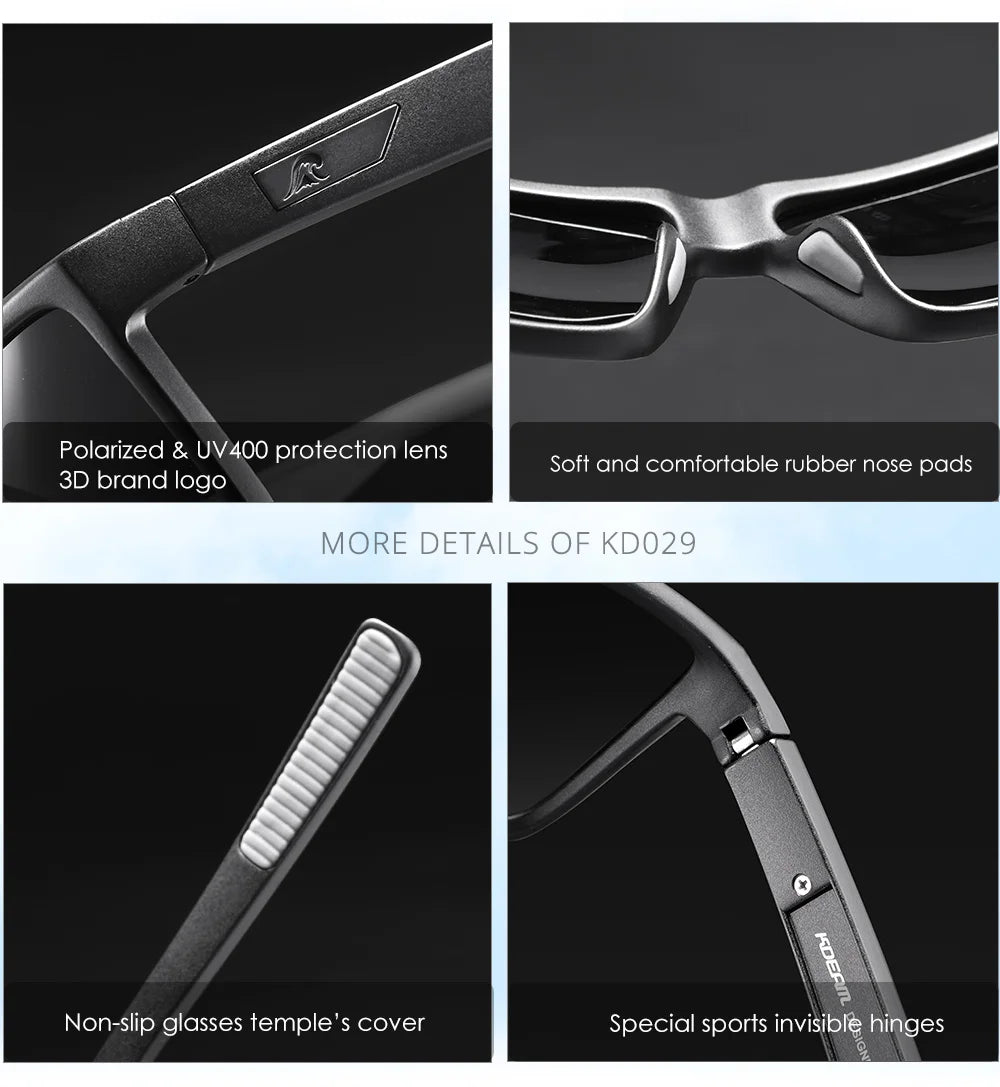 Sonnenbrille Rechteck polarisiert UV400 Beschichtung Herren