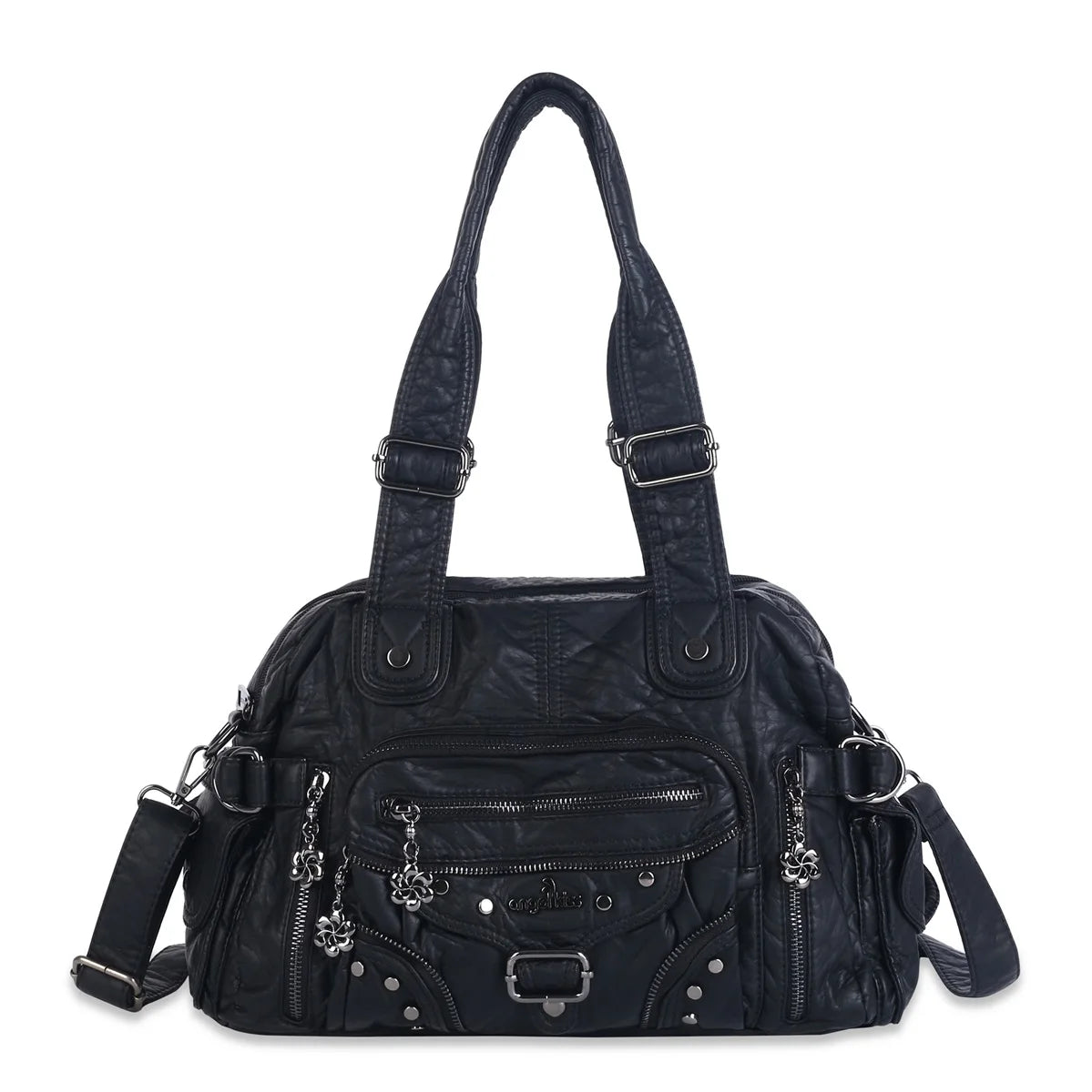 Damen-Handtasche Vintage Großes Fassungsvermögen Mit Schultergurt Und Top-Griff Alltagstauglich