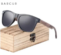 Sonnenbrille Holz Walnuss polarisiert UVA/B Schutz leicht Herren