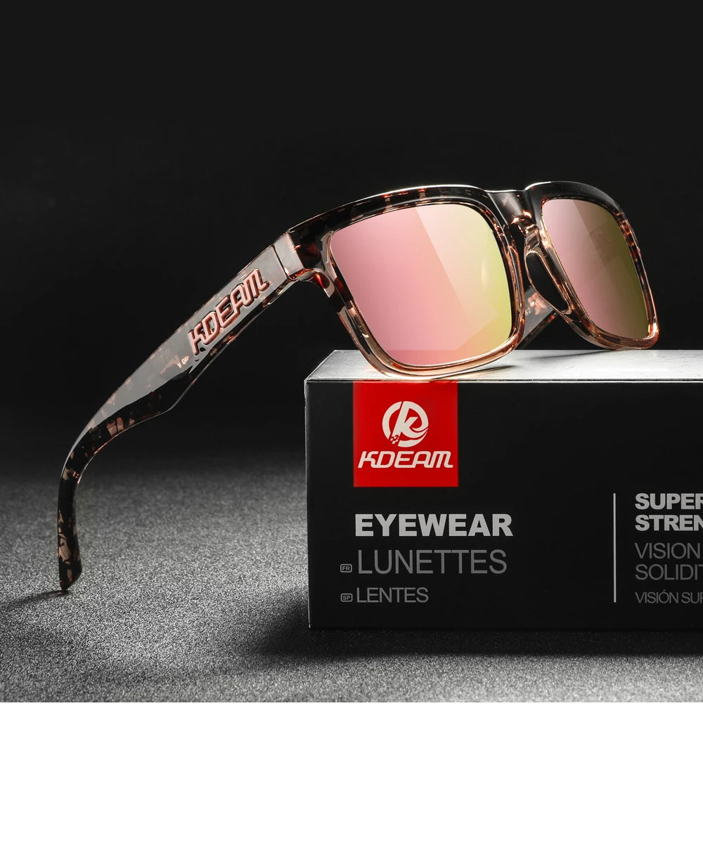 Sonnenbrille Outdoor polarisiert Farbverlauf winddicht Standardgröße Unisex