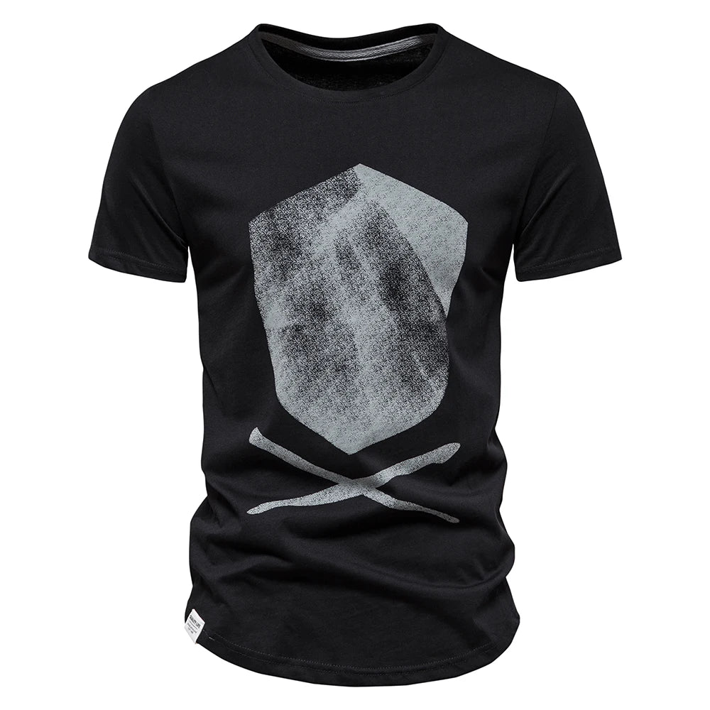 Herren T-Shirt aus Baumwolle im modischen Design für den Sommer