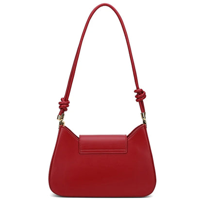 Spaltleder Schultertasche Rot | Alltagsbegleiter