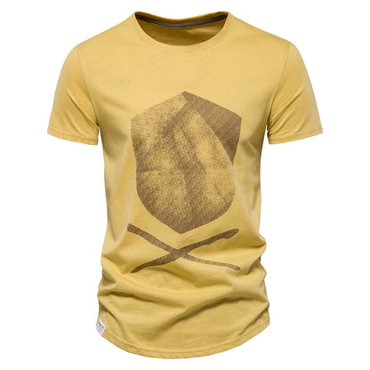 Herren T-Shirt aus Baumwolle im modischen Design für den Sommer
