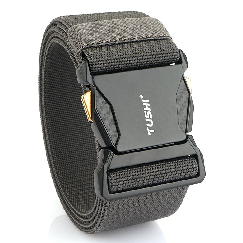 Herren-Gürtel Elastisch 50 mm Breite Mit Schnellverschluss für Outdoor und Freizeit Komfort