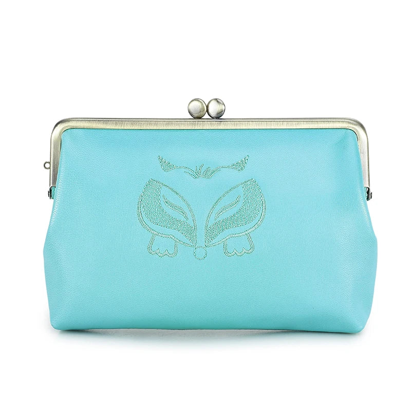 Damen Echtleder Geldbörse Fuchs Design bunt Luxus Designer Reise Geschenk