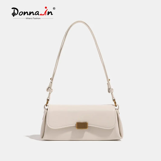 Leder Weinrot-Schultertasche | Goldene Hardware