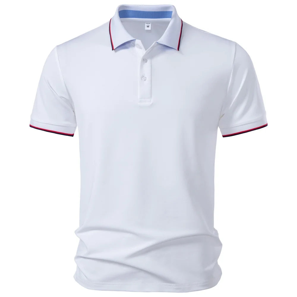 Premium Herren Poloshirt Atmungsaktiv Feuchtigkeitsableitend Büroalltag
