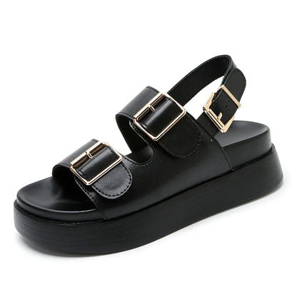 AIYUQI Frauen Sandalen Große Größe Sommer Neue Strand Sandalen Mädchen Dicke Sohle Mode Offene spitze Römischen frauen Schuhe