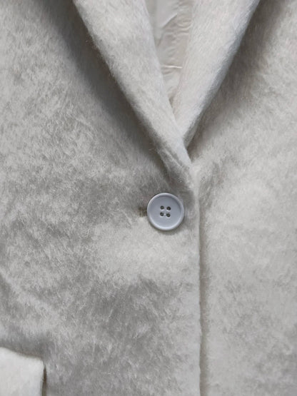 Elegante Damenjacke mit Reverskragen und langen Ärmeln – luxuriöses Patchwork-Design mit Taschen