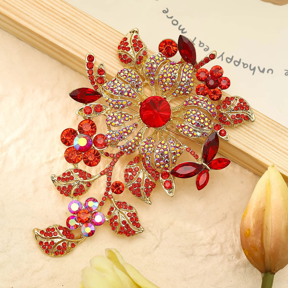 Brosche Wassertropfen Strass Kristall Elegant Corsage Damen Mantel