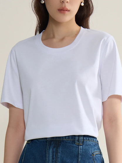 Lässiges Damen-T-Shirt in Übergröße mit Rundhalsausschnitt und kurzem Ärmel – bedrucktes, luftiges Design für den Sommer